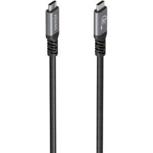 Cable USB 3.2 Tipo-C Aisens  A107-0992/ USB Tipo-C Macho - USB Tipo-C Macho/ Hasta 60W/ 5Gbps/ 10m/ Negro
