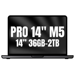 Apple Macbook Pro 14'/ M5 Max 18-Core CPU/ 36GB/ 2TB SSD/ 32-Core GPU/ Negro Espacial