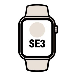 Apple Watch SE3/ GPS/ 40mm/ Caja de Aluminio Blanco Estrella/ Correa Deportiva Blanco Estrella M/L
