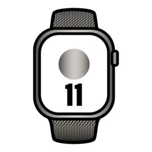 Apple Watch Series 11/ GPS / Cellular/ 46mm/ Titanio Natural/ Correa Milanese Natural S/M