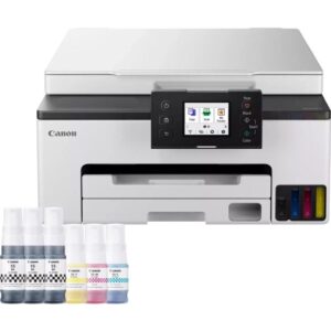 Multifunción Recargable Canon MAXIFY GX1050 MegaTank 3 en 1 WiFi/ Dúplex/ Pack impresora + consumibles XL/ Blanca