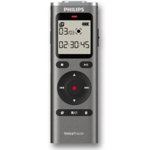 Grabadora de Voz Philips VoiceTracer DVT1170/ 20kHz/ Plata