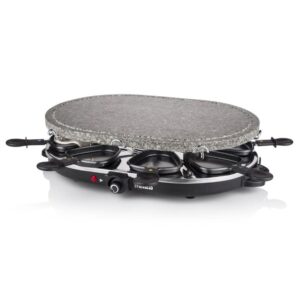 Parrilla Princess Stone 8 Oval & Raclette 162720/ 1200W/ Tamaño 430*300mm
