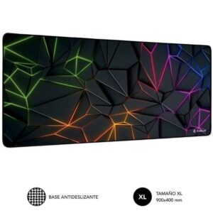 Alfombrilla Subblim Neon Obsidian XL/ 900 x 400 x 3 mm