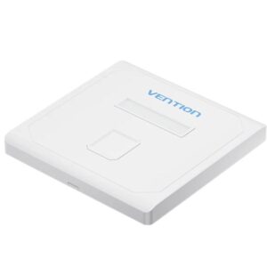 Placa de Pared Keystock Vention IFDW0/ 1 Puertos RJ45
