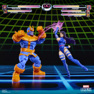 Blister 2 figuras Psylocke vs Thanos Gameverse Marvel Legends 15cm