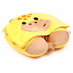 Almohada viaje capucha Raffi La Jirafa Hoodeazzz