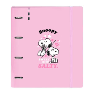 Carpeta A4 anillas Snoopy con recambio